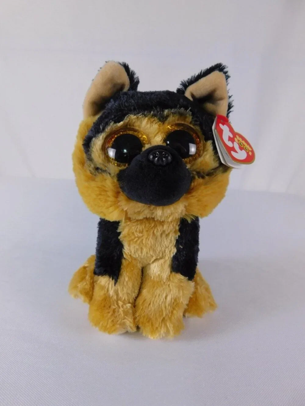 Ty Beanie Boos Spirit Brown Black Dog Plush Small Stuffed Animal Toy Washable